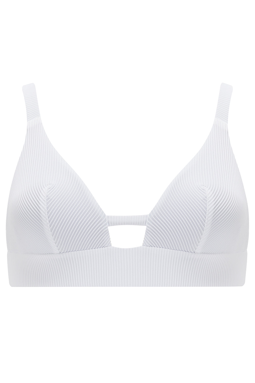 Abella Triangle Bikini Bra White