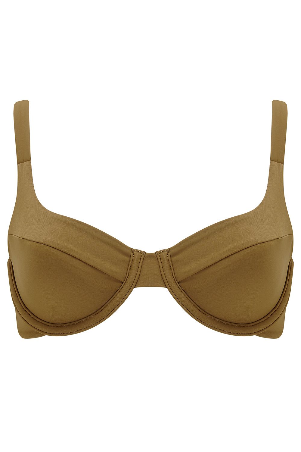 Celine Underwire Bikini Bra Olive Front
