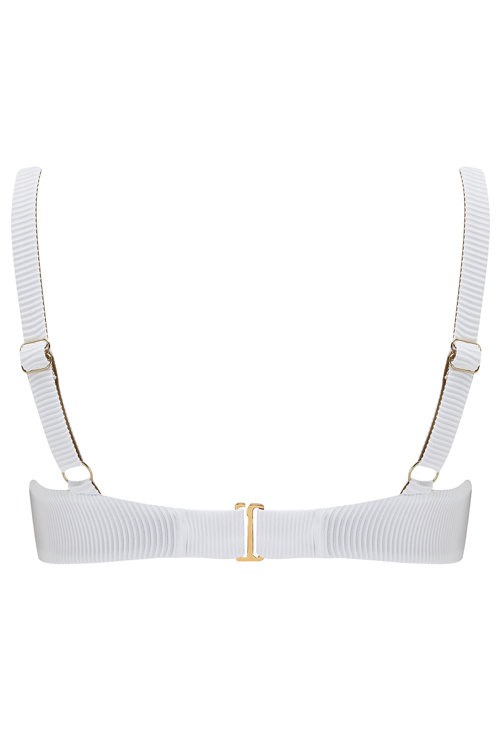 Celine Underwire Bikini Bra White Back