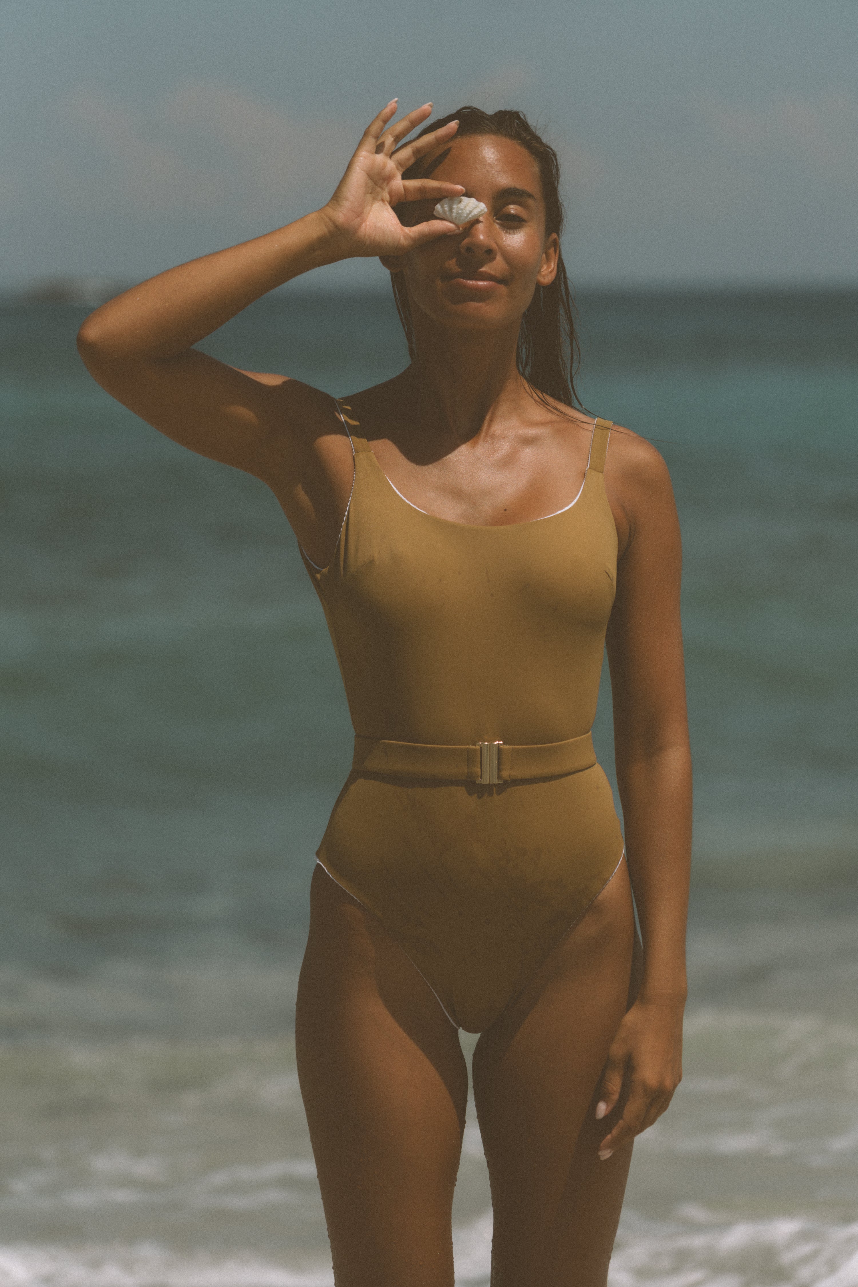 The 'Elle' One Piece in Reversible White Seagrass